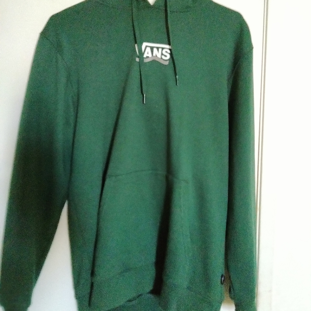 Men's vans logo green hoodie